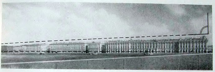 Общий вид Дворцовой набережной. Фотография