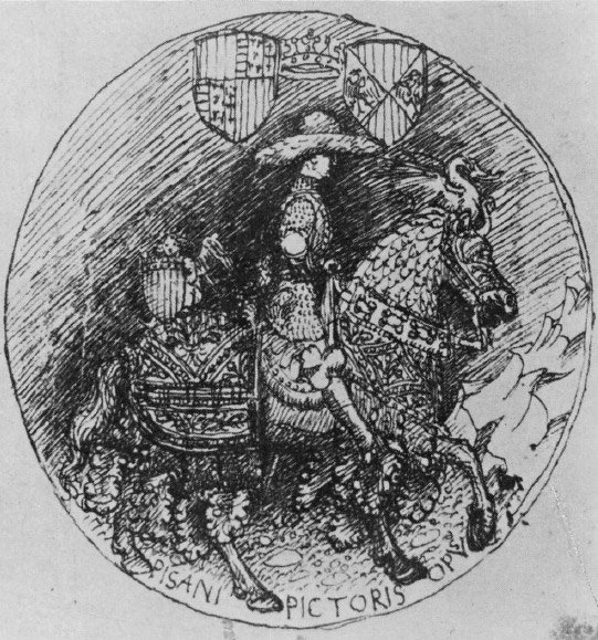 Антонио Пизанелло - Эскиз реверса для неосуществленной медали Альфонсо V Арагонского