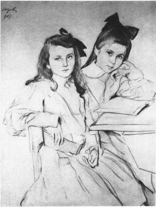 В. А. Серов, портрет детей Касьяновых