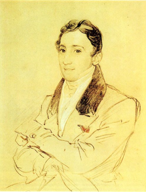 К. П. Брюллов, портрет Ф. Д. Гверацции