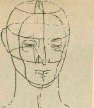  А. Дюрер. Изображение конструкции головы