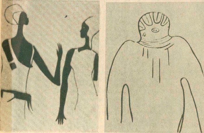 Собеседницы и Великий бог марсиан. Наскальные рисунки из Сахары